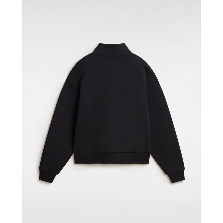 Damen Vans Kapuzenpullover & Pullover | Leighton Mock Neck Sweatshirt Schwarz