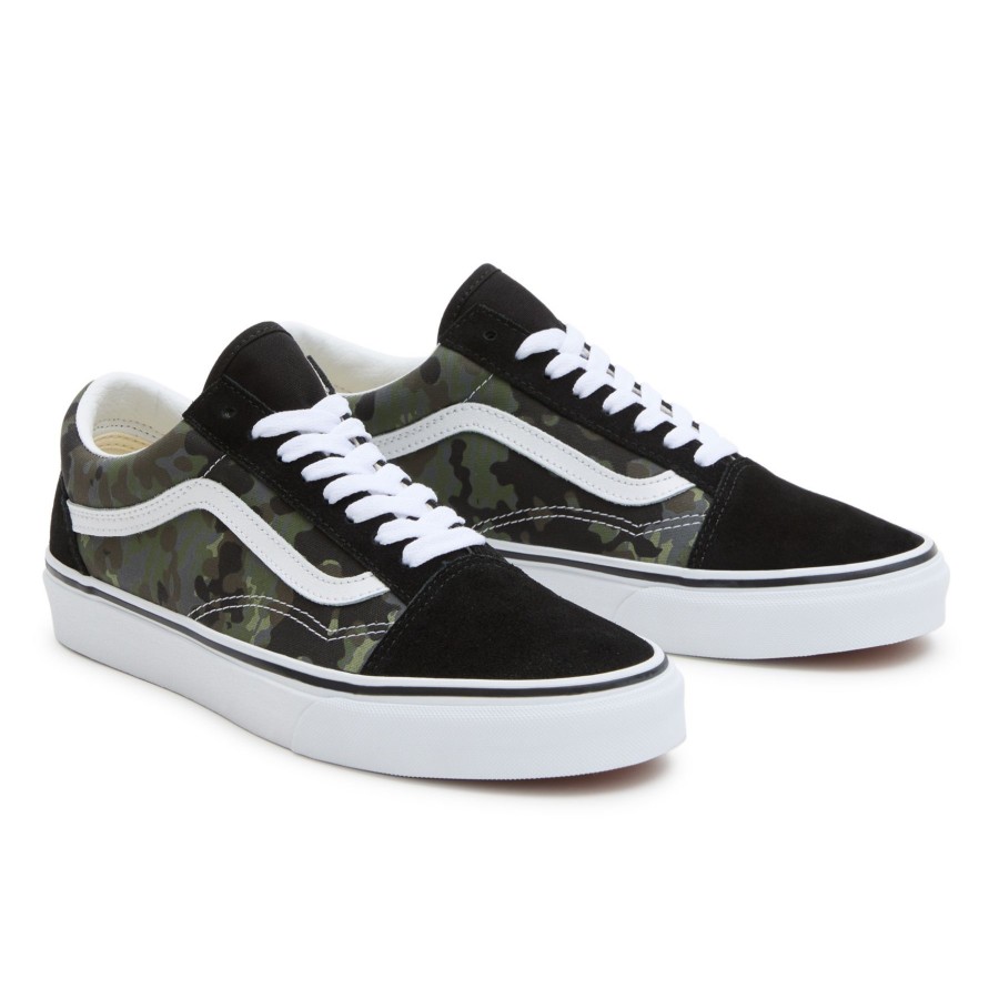 Damen Vans Classics | Rain Camo Old Skool Schuhe Grun, Grau