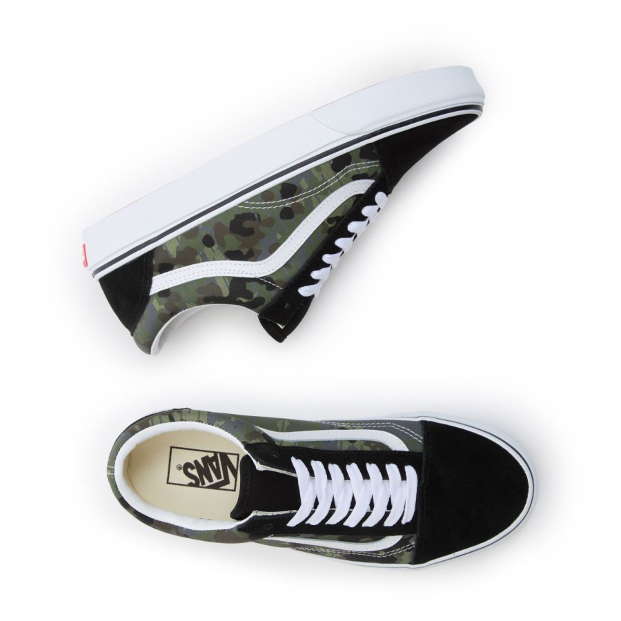 Damen Vans Classics | Rain Camo Old Skool Schuhe Grun, Grau