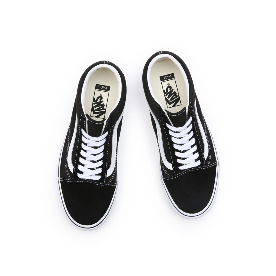 Damen Vans Weite Schuhe | Old Skool In Weiter Passform Schwarz