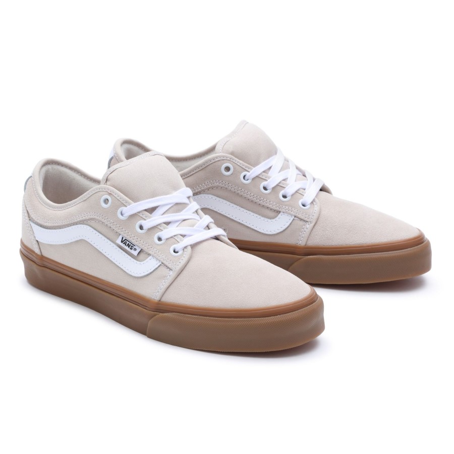 Damen Vans Skateschuhe | Chukka Low Sidestripe Schuhe Beige