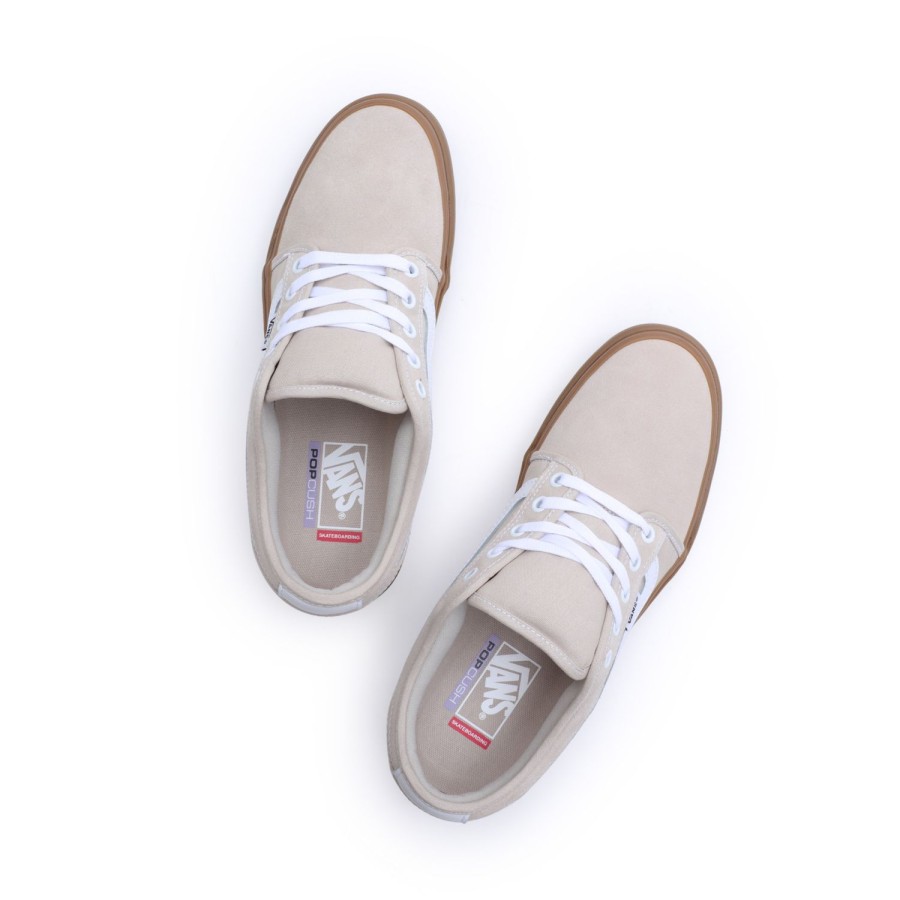 Damen Vans Skateschuhe | Chukka Low Sidestripe Schuhe Beige