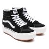 Damen Vans Classics | Sk8-Hi Stacked Schuhe Aus Wildleder Schwarz