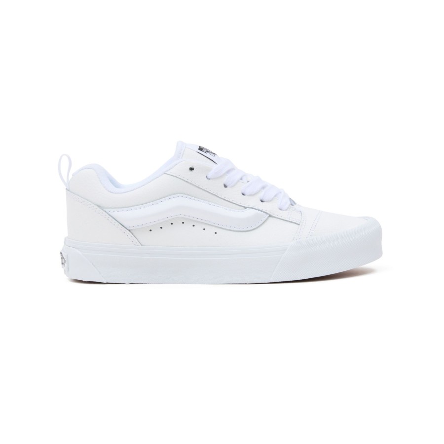 Damen Vans Classics | Leather Knu Skool Schuhe Weis