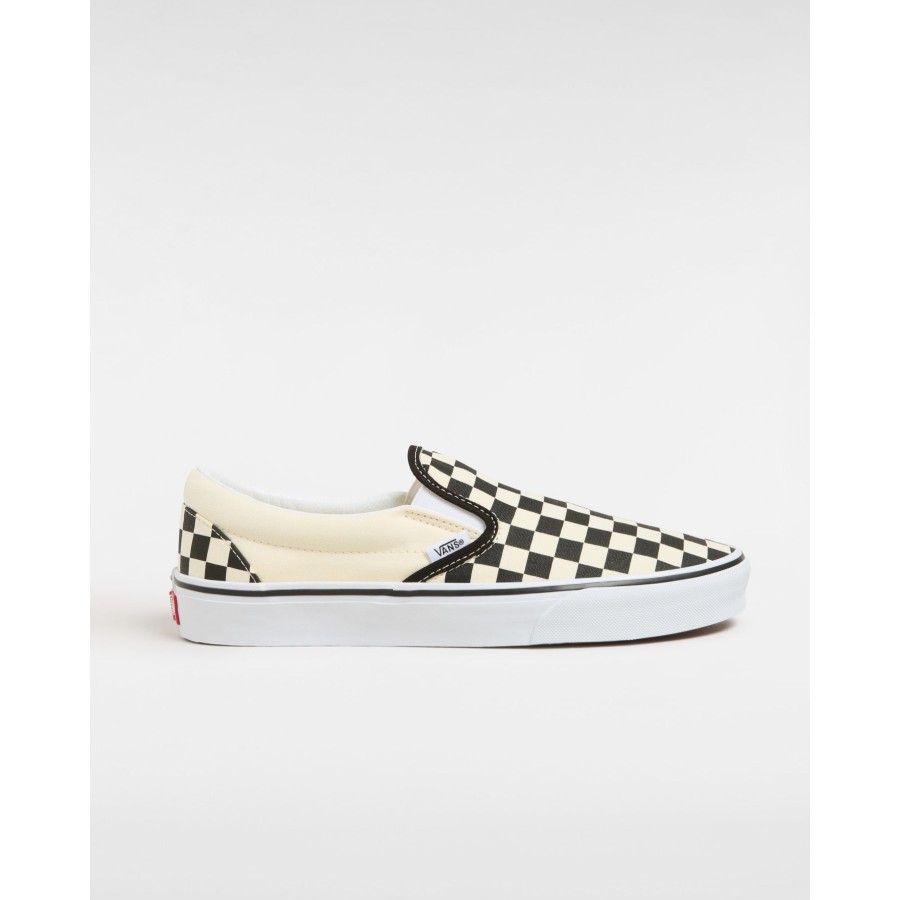 Damen Vans Slip-On-Schuhe | Checkerboard Classic Slip-On Schuhe Schwarz, Weis