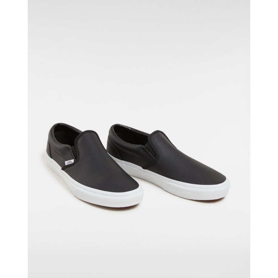 Damen Vans Classics | Classic Slip-On Lederschuhe Schwarz