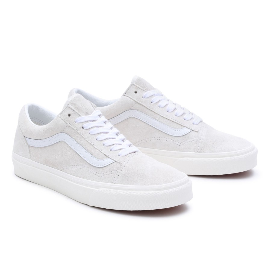 Damen Vans Classics | Old Skool Wildlederschuhe Weis