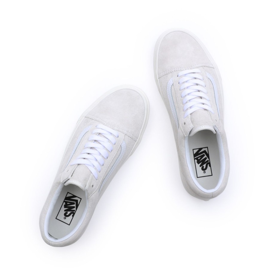 Damen Vans Classics | Old Skool Wildlederschuhe Weis