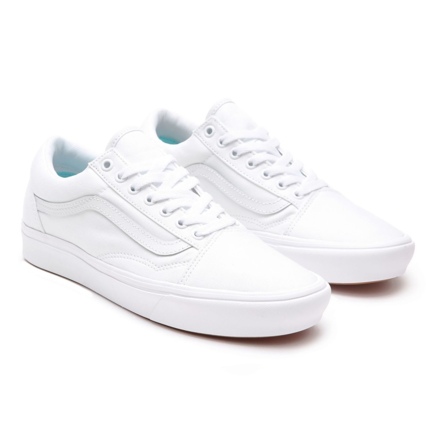 Damen Vans Comfycush Schuhe | Classic Comfycush Old Skool Schuhe Weis