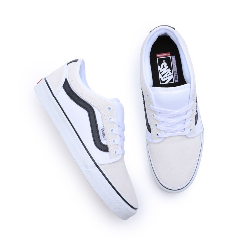 Damen Vans Skateschuhe | Chukka Low Sidestripe Schuhe Weis