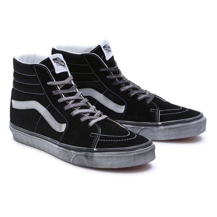 Damen Vans Classics | Stressed Sk8-Hi Schuhe Schwarz