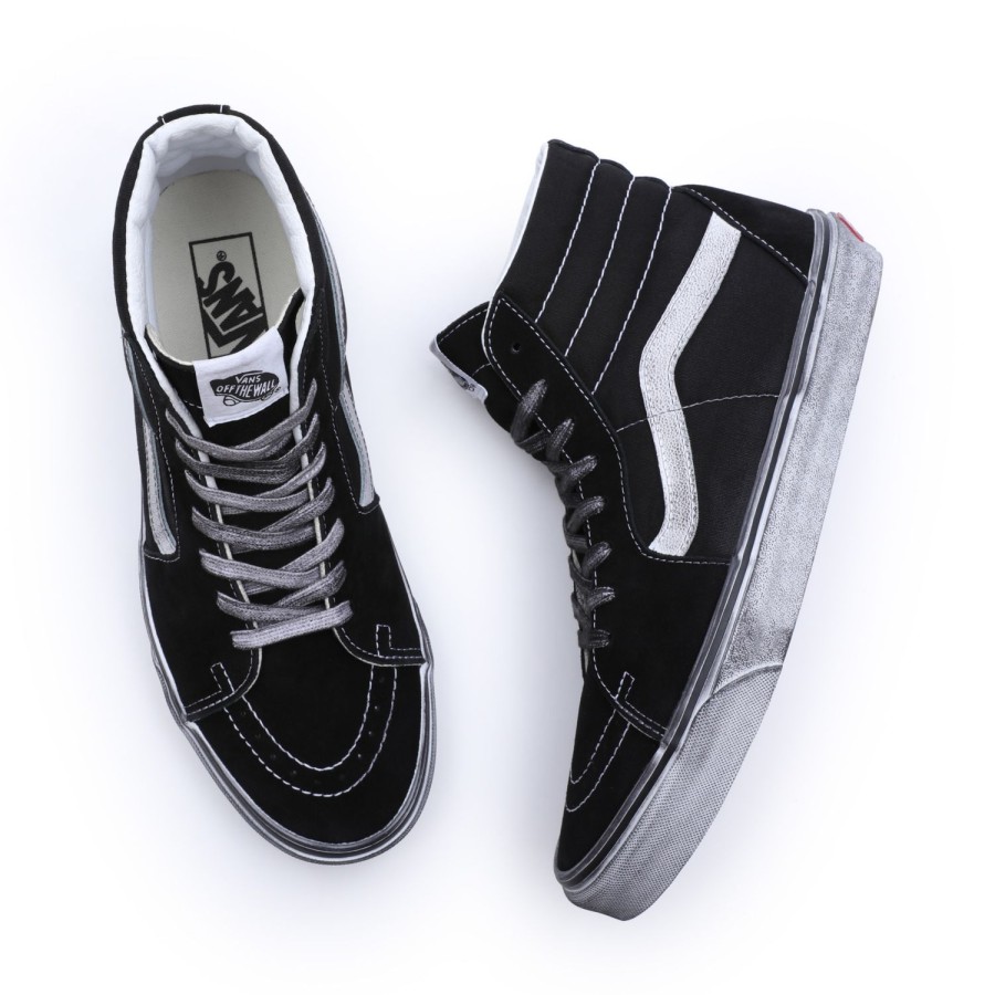 Damen Vans Classics | Stressed Sk8-Hi Schuhe Schwarz