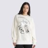 Damen Vans Kapuzenpullover & Pullover | Disney X Vans Swan Song Oversized Long Sleeve Crew Sweatshirt Weis