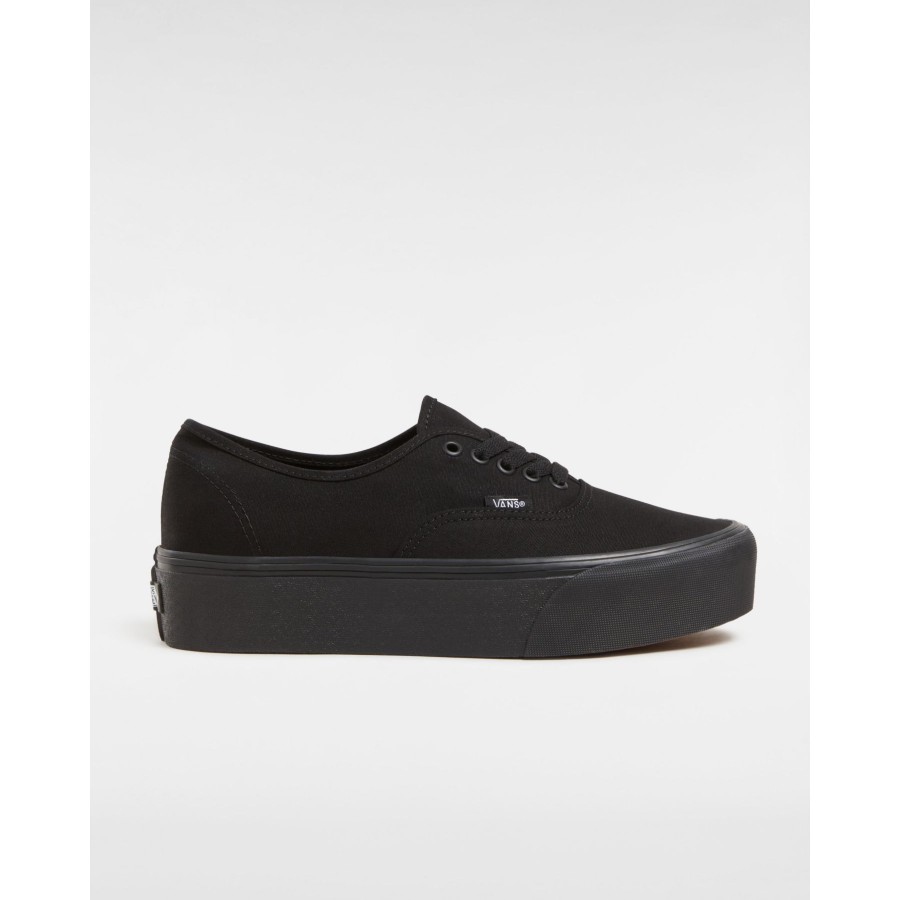 Damen Vans Low-Top Sneaker | Canvas Authentic Stackform Schuhe Schwarz