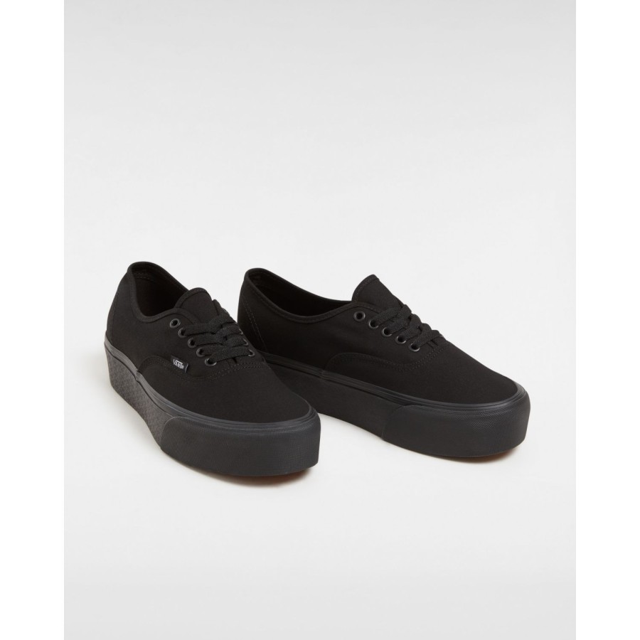 Damen Vans Low-Top Sneaker | Canvas Authentic Stackform Schuhe Schwarz