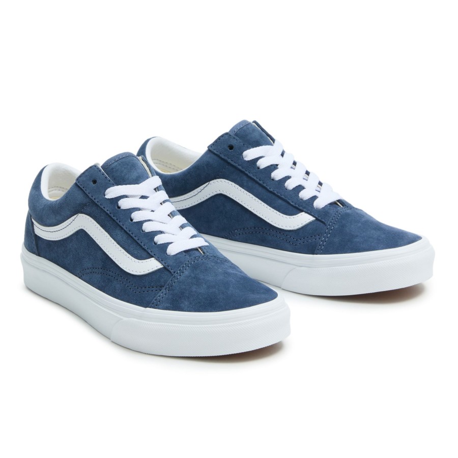 Damen Vans Low-Top Sneaker | Old Skool Wildlederschuhe Blau