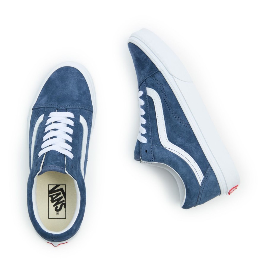 Damen Vans Low-Top Sneaker | Old Skool Wildlederschuhe Blau