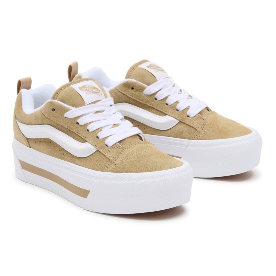 Damen Vans Plateauschuhe | Knu Stack Schuhe Beige