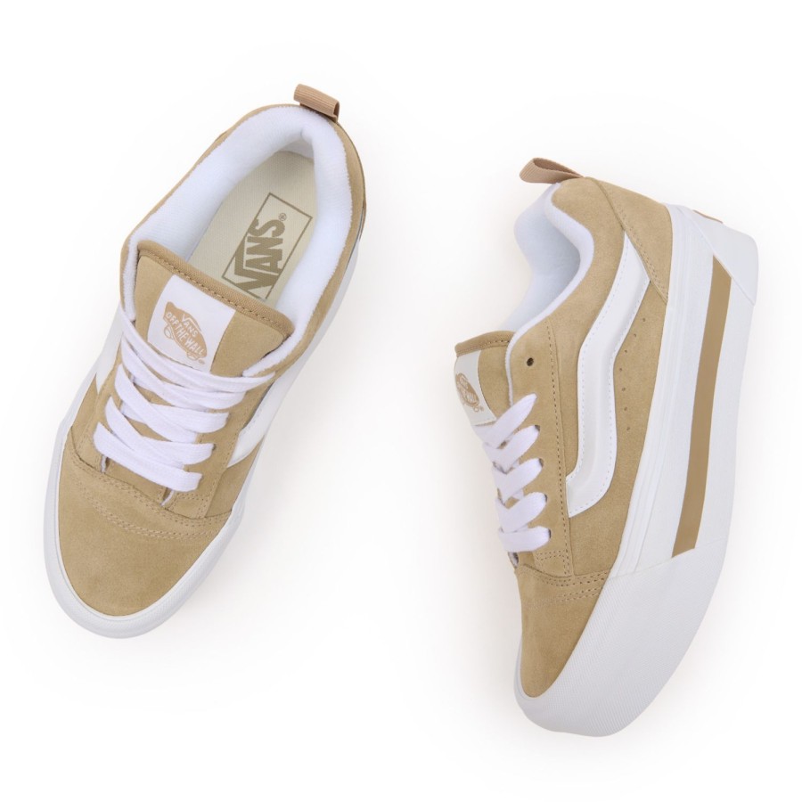 Damen Vans Plateauschuhe | Knu Stack Schuhe Beige