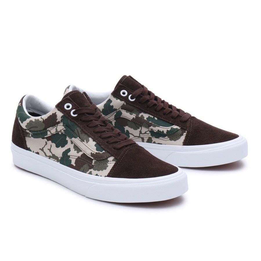 Damen Vans Low-Top Sneaker | Mitchell Camo Old Skool Schuhe Multicolour