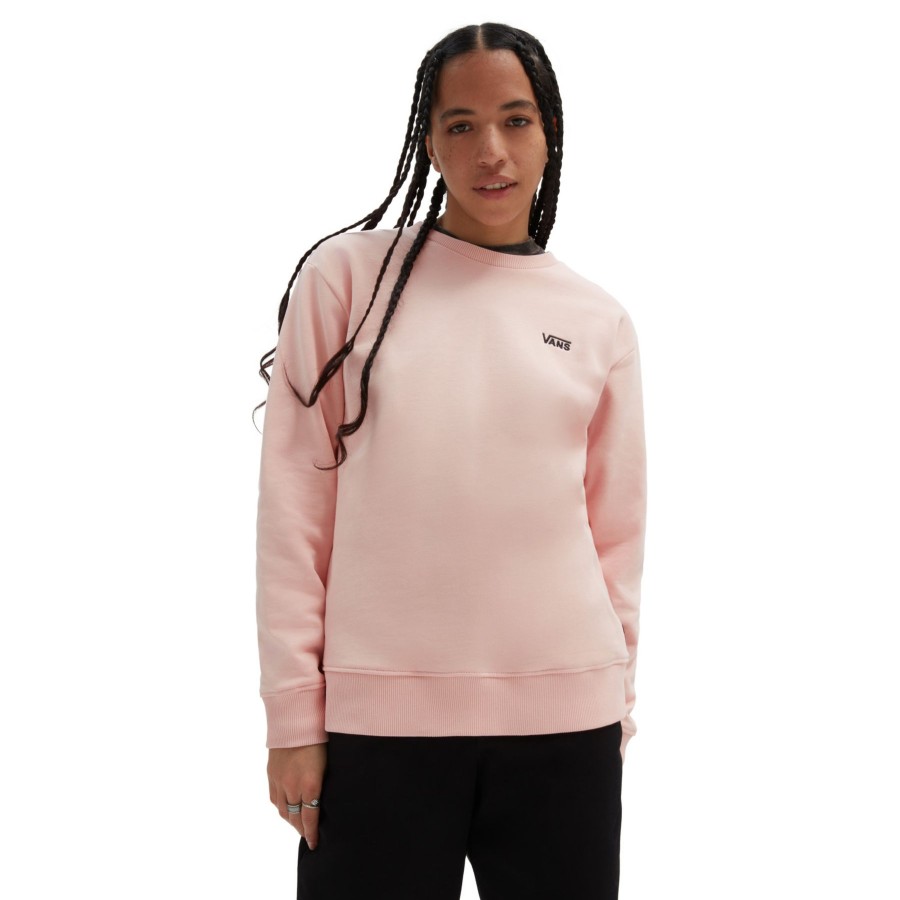 Damen Vans Kapuzenpullover & Pullover | Flying V Boyfriend Fit Crew Sweatshirt Rosa