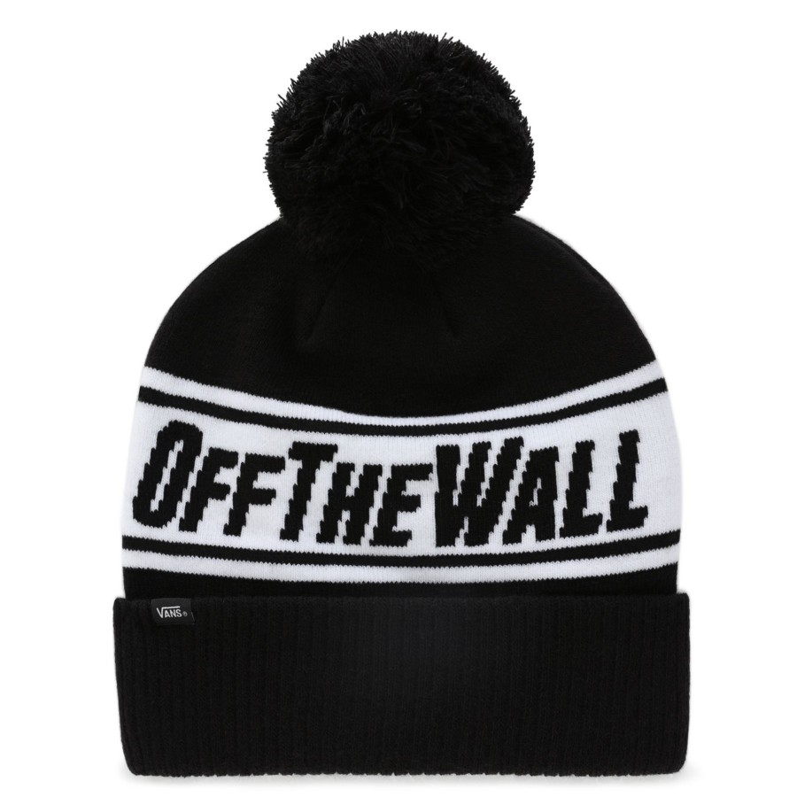 Damen Vans Mutzen, Caps & Hute | Off The Wall Bommelmutze Schwarz, Weis