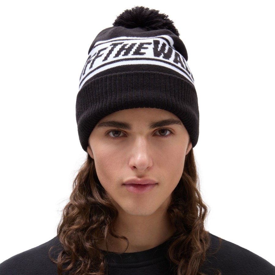 Damen Vans Mutzen, Caps & Hute | Off The Wall Bommelmutze Schwarz, Weis