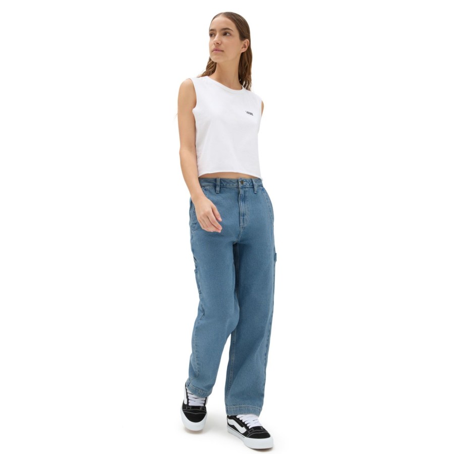 Damen Vans Hosen & Chinos | Ground Work Jeans Blau