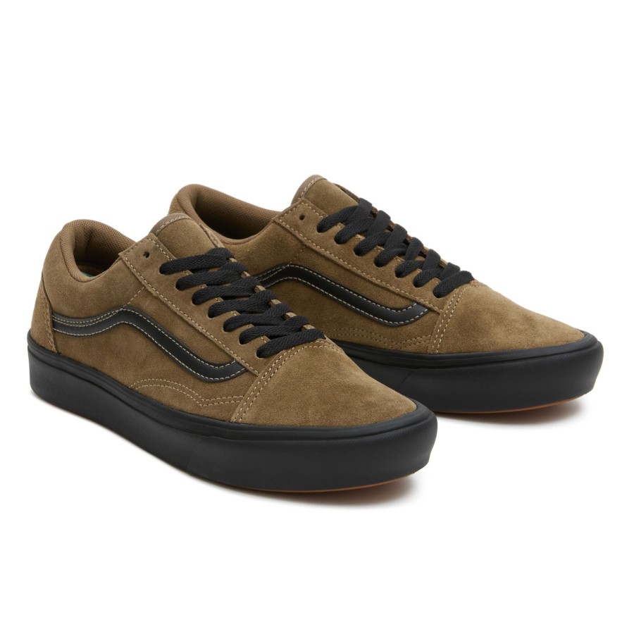 Damen Vans Low-Top Sneaker | Old Skool Comfycush Wildlederschuhe Braun