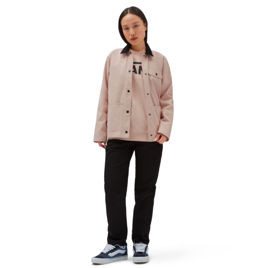 Damen Vans Kapuzenpullover & Pullover | Classic V Crew Sweatshirt Rosa