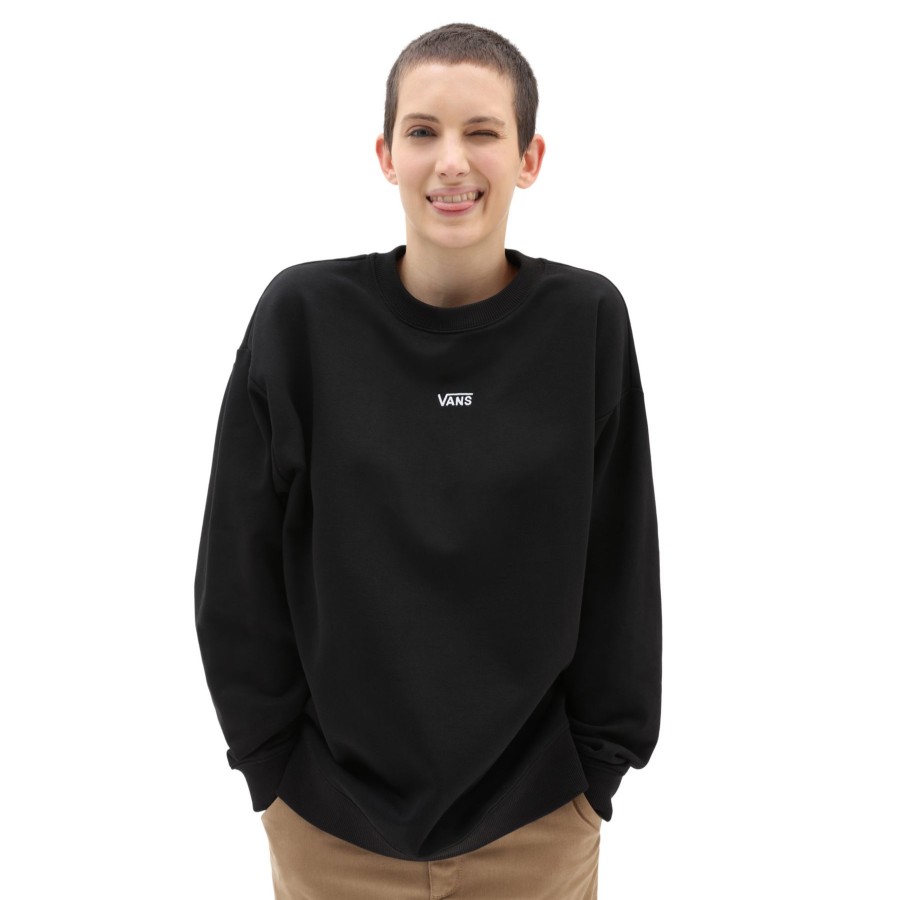 Damen Vans Kapuzenpullover & Pullover | Flying V Pullover Schwarz