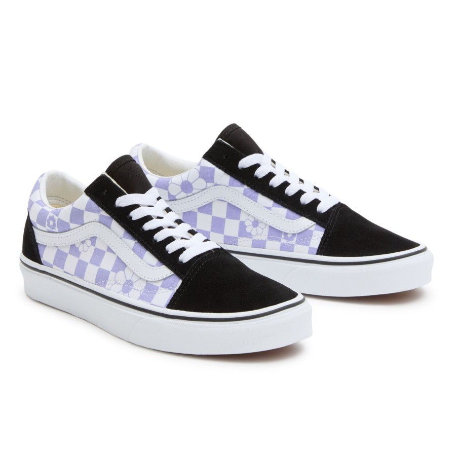 Damen Vans Low-Top Sneaker | Old Skool Floral Check Violett