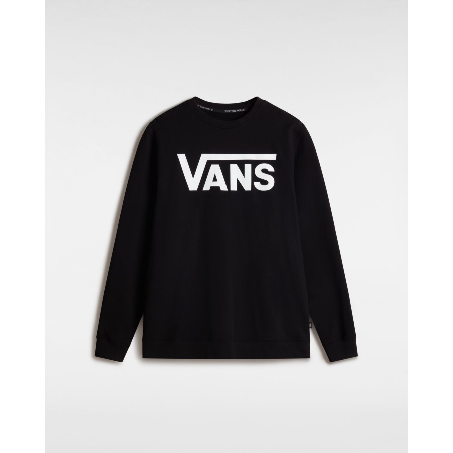 Damen Vans Kapuzenpullover & Pullover | Vans Classic Rundhalspullover Schwarz, Weis