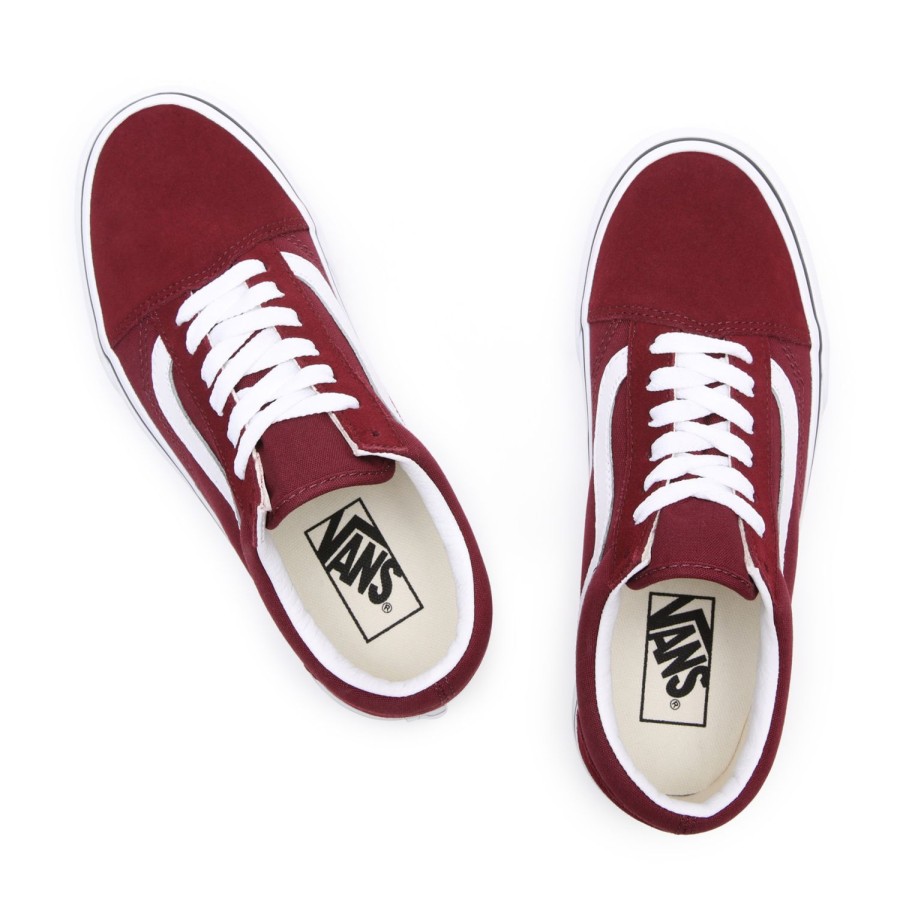 Damen Vans Plateauschuhe | Platform Old Skool Schuhe Rot