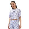 Damen Vans T-Shirts & Oberteile | Floral Checker Crop T-Shirt Violett