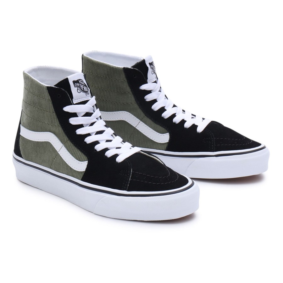 Damen Vans High-Top-Schuhe | Mini Cord Sk8-Hi Tapered Schuhe Grun