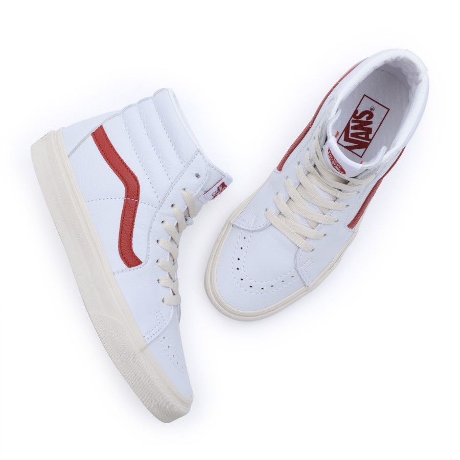 Damen Vans Classics | Vintage Pop Sk8-Hi Schuhe Rot