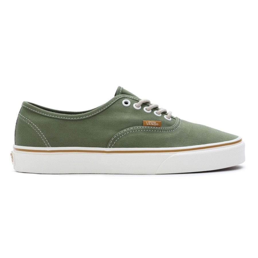 Damen Vans Classics | Authentic Embroidered Check Schuhe Grun