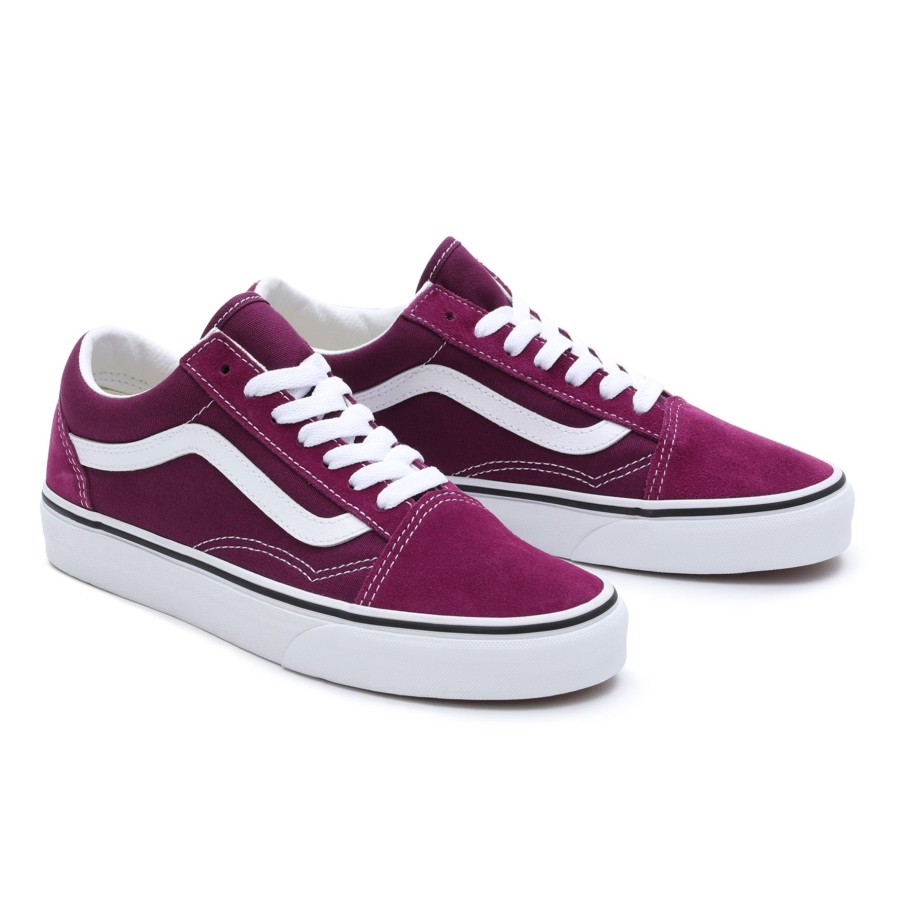 Damen Vans Low-Top Sneaker | Color Theory Old Skool Schuhe Violett