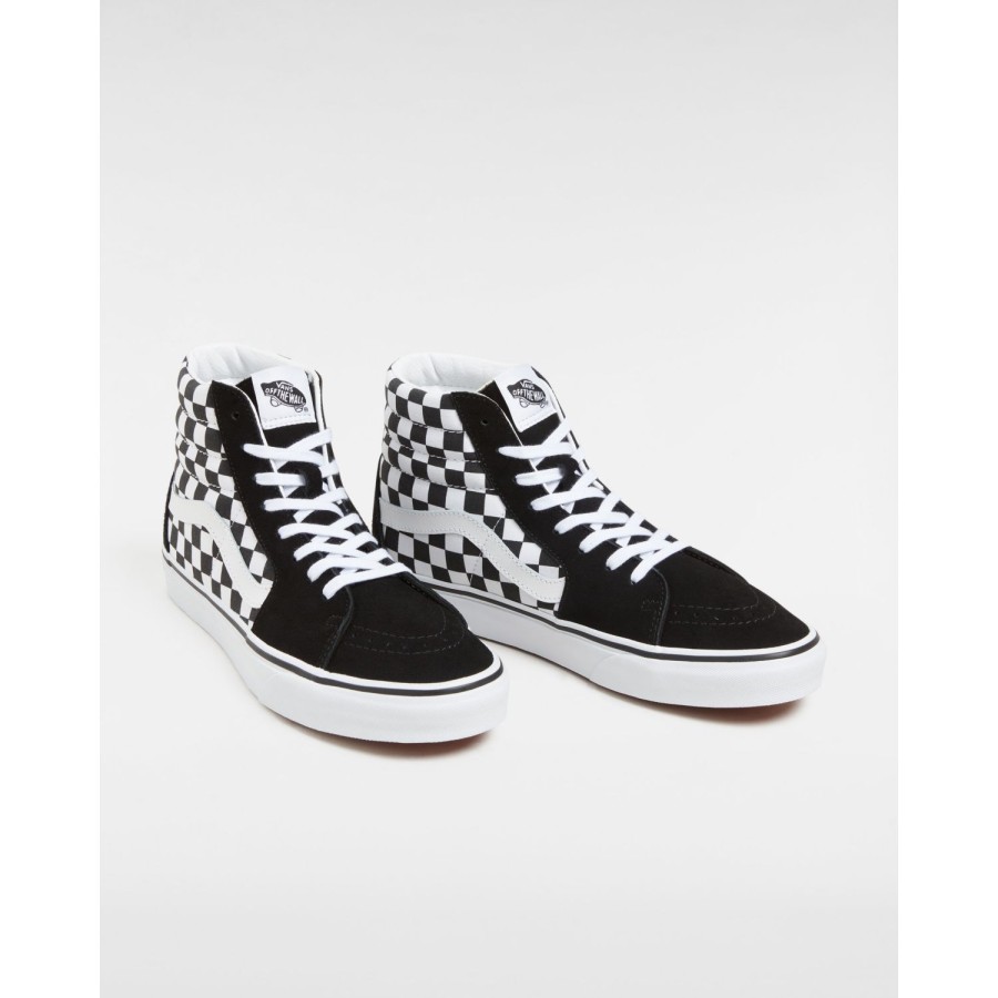 Damen Vans Classics | Checkerboard Sk8-Hi Schuhe Schwarz