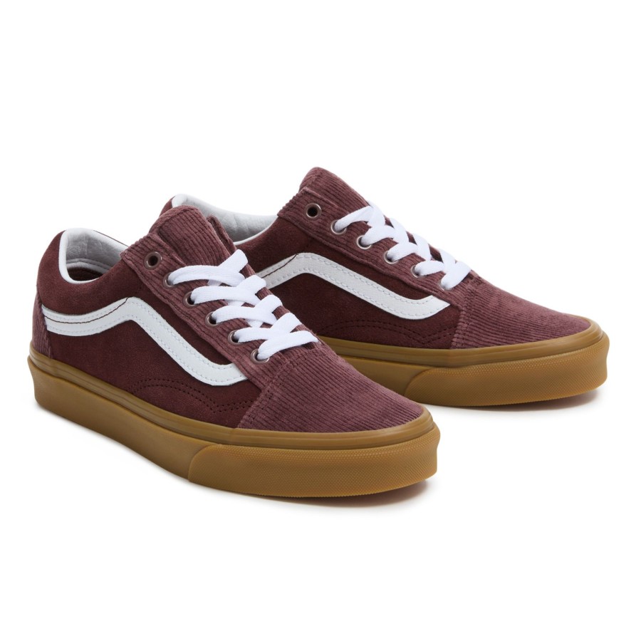 Damen Vans Low-Top Sneaker | Old Skool Cordschuhe Braun