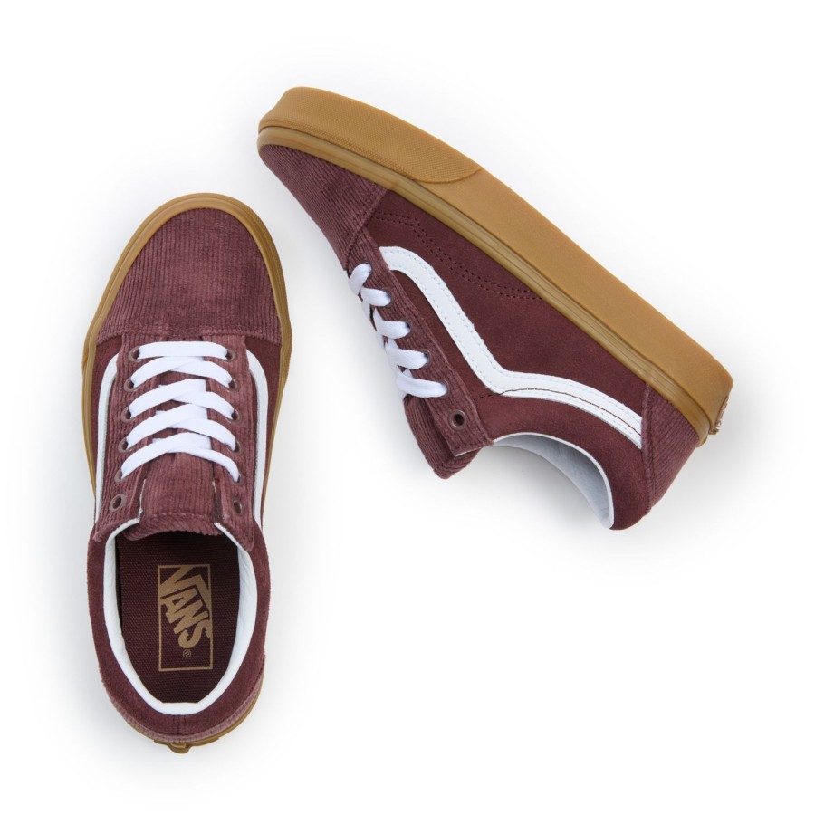 Damen Vans Low-Top Sneaker | Old Skool Cordschuhe Braun