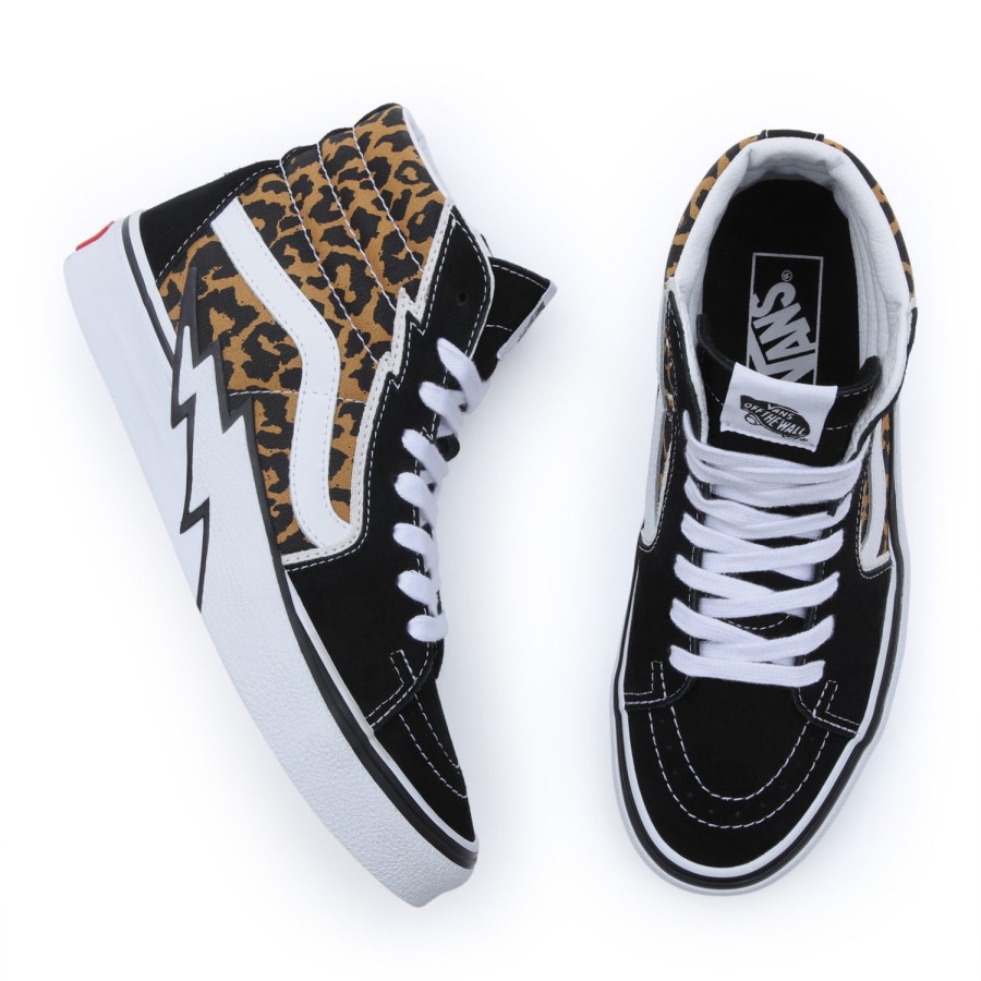 Damen Vans High-Top-Schuhe | Leopard Sk8-Hi Bolt Schuhe Schwarz