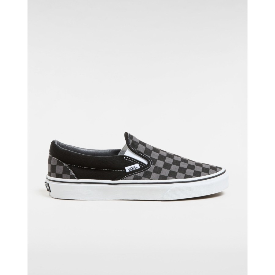 Herren Vans Classics | Checkerboard Classic Slip-On Schuhe Schwarz, Grau