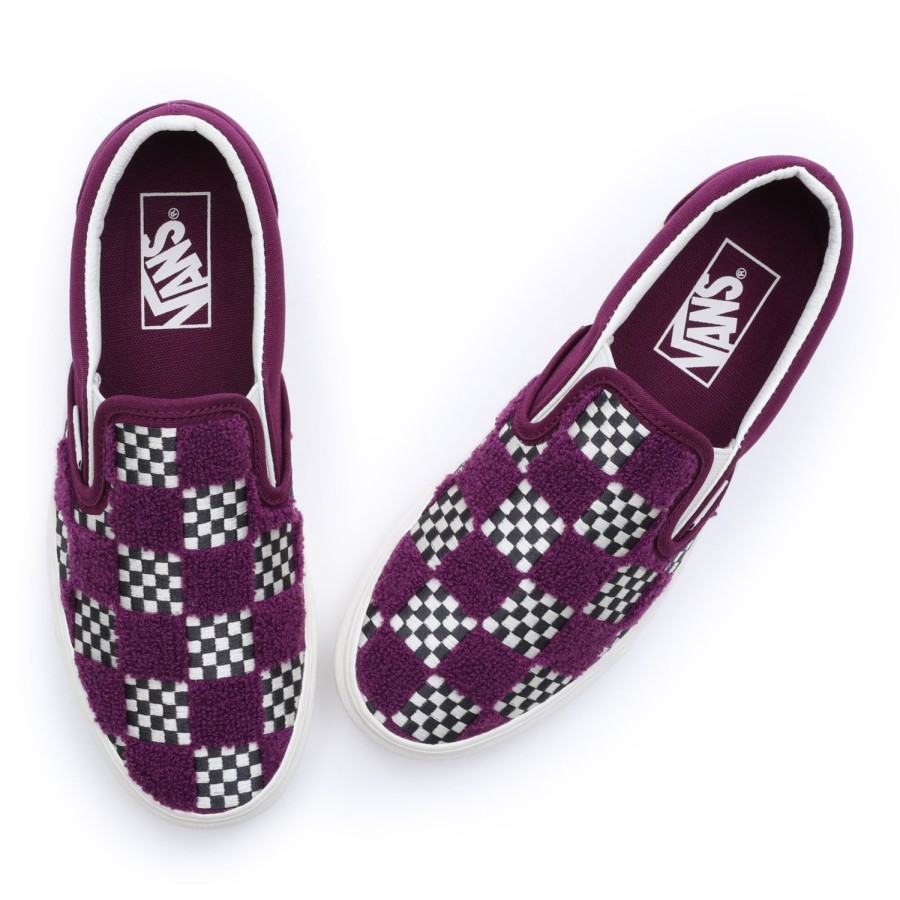 Damen Vans Classics | Tufted Check Classic Slip-On Schuhe Violett