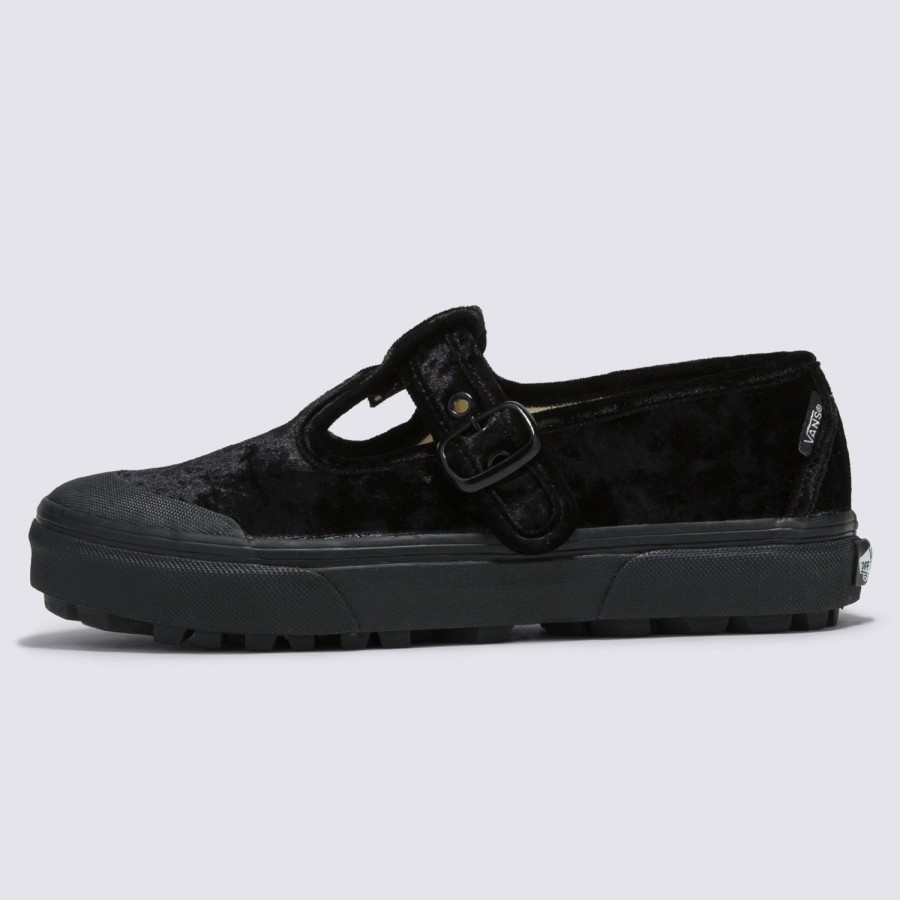 Damen Vans Low-Top Sneaker | Style 93 Crushed Velvet Schuhe Schwarz