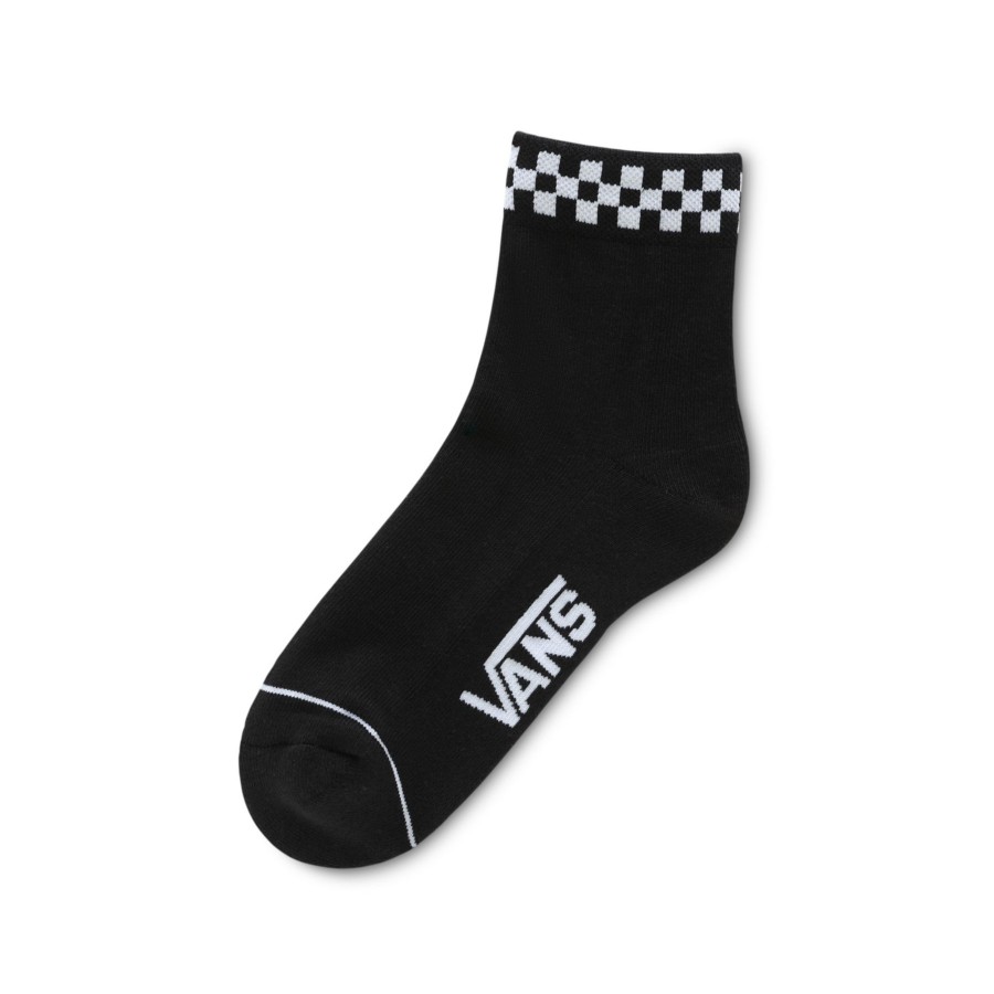 Damen Vans Socken | Peek-A-Check Crew Socken (1 Paar) Schwarz