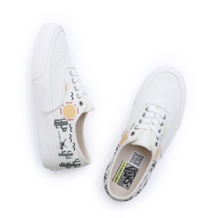 Damen Vans Classics | Desert Embroidery Authentic Vr3 Schuhe Weis