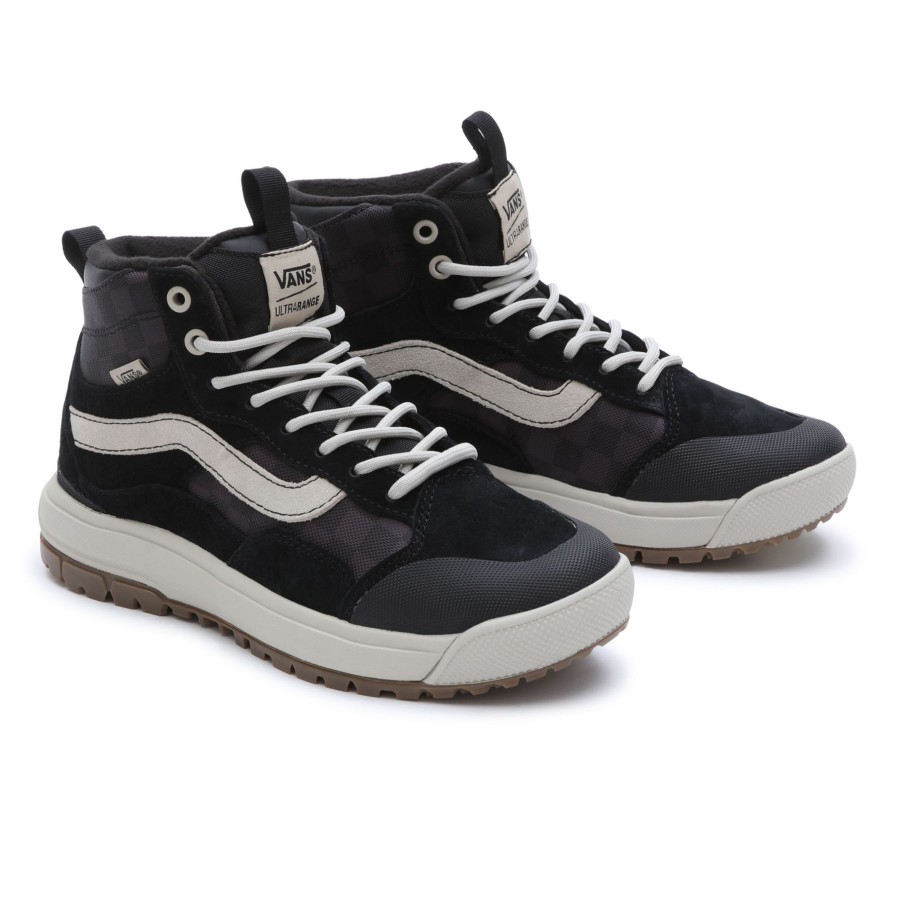 Damen Vans Mte Schuhe | Tonal Checkerboard Ultrarange Exo Hi Mte-1 Schuhe Schwarz