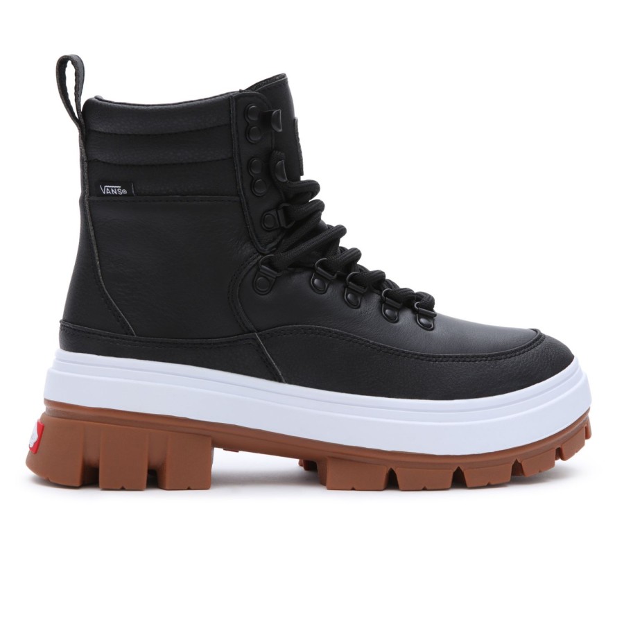 Damen Vans Plateauschuhe | Colfax Elevate Mte-2 Lederschuhe Schwarz